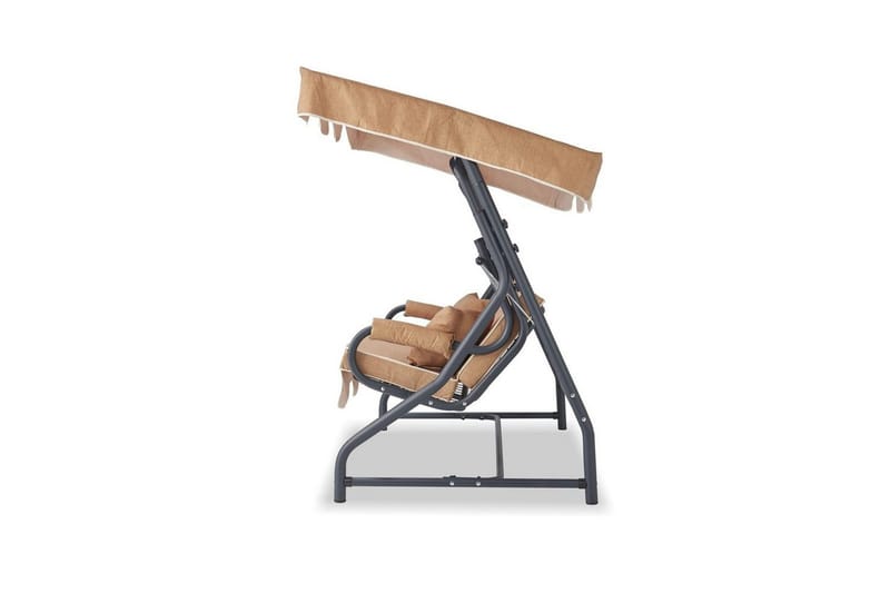 Trädgårds Trippel Gungstol Gowanda (200 x 165 x 110 cm) Beige - Beige - Utemöbler - Utesoffa - Hammock