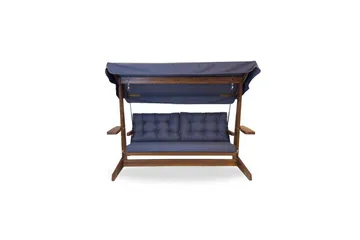 Trädgårds Trippel Gungstol Viva Antracit - Antracit, 237 x 100 x 175 cm - Utemöbler - Utesoffa - Hängsoffa