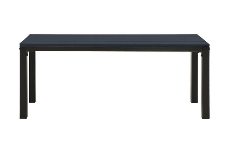 Trädgårdsbänk 110 cm stål och WPC svart - Svart - Trädgårdsbänk & utebänk