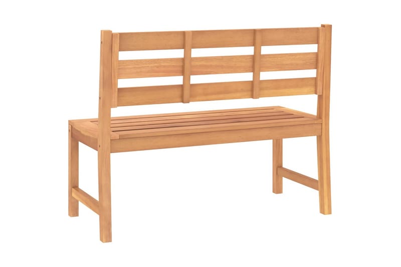 Trädgårdsbänk 114 cm massiv teak - Brun - Utemöbler - Utesoffa - Trädgårdsbänk & utebänk
