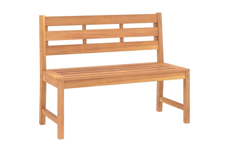 Trädgårdsbänk 114 cm massiv teak - Brun - Utemöbler - Utesoffa - Trädgårdsbänk & utebänk