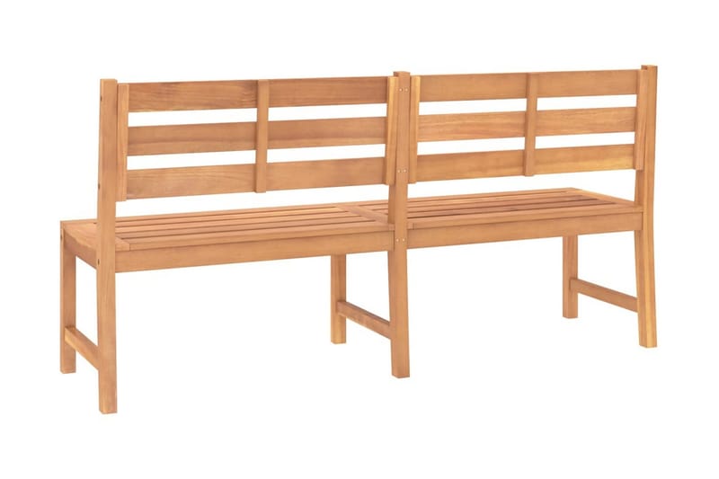 Trädgårdsbänk 180 cm massiv teak - Brun - Utemöbler - Utesoffa - Trädgårdsbänk & utebänk