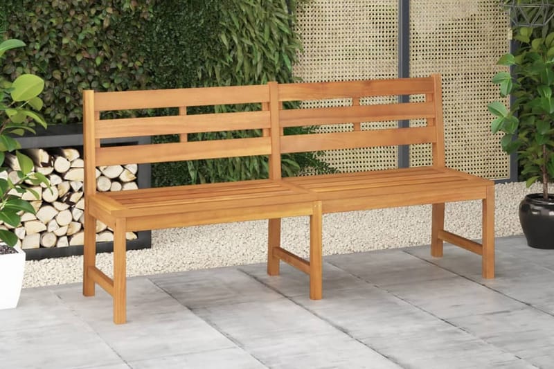 Trädgårdsbänk 180 cm massiv teak - Brun - Utemöbler - Utesoffa - Trädgårdsbänk & utebänk