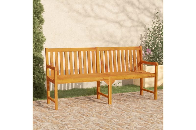 Trädgårdsbänk 180 cm massivt akaciaträ - Brun - Utemöbler - Utesoffa - Trädgårdsbänk & utebänk