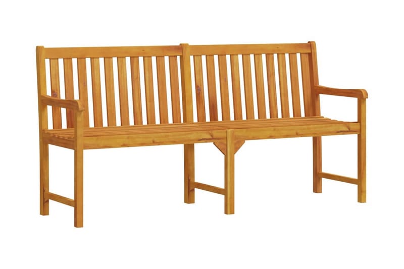 Trädgårdsbänk 180 cm massivt akaciaträ - Brun - Utemöbler - Utesoffa - Trädgårdsbänk & utebänk
