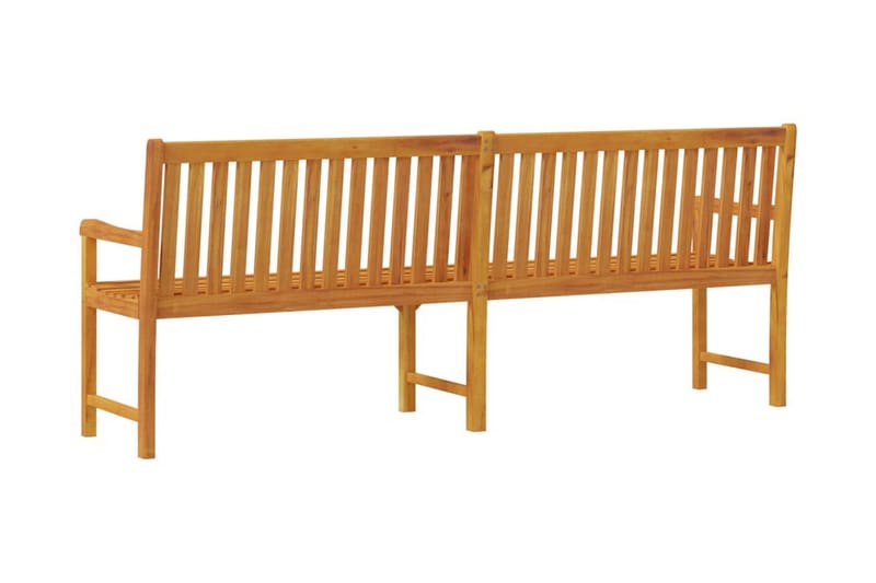 Trädgårdsbänk 219 cm massivt akaciaträ - Brun - Utemöbler - Utesoffa - Trädgårdsbänk & utebänk