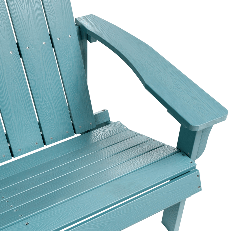 Trädgårdsbänk Adirondack 125 cm - Blå - Utemöbler - Utesoffa - Trädgårdsbänk & utebänk