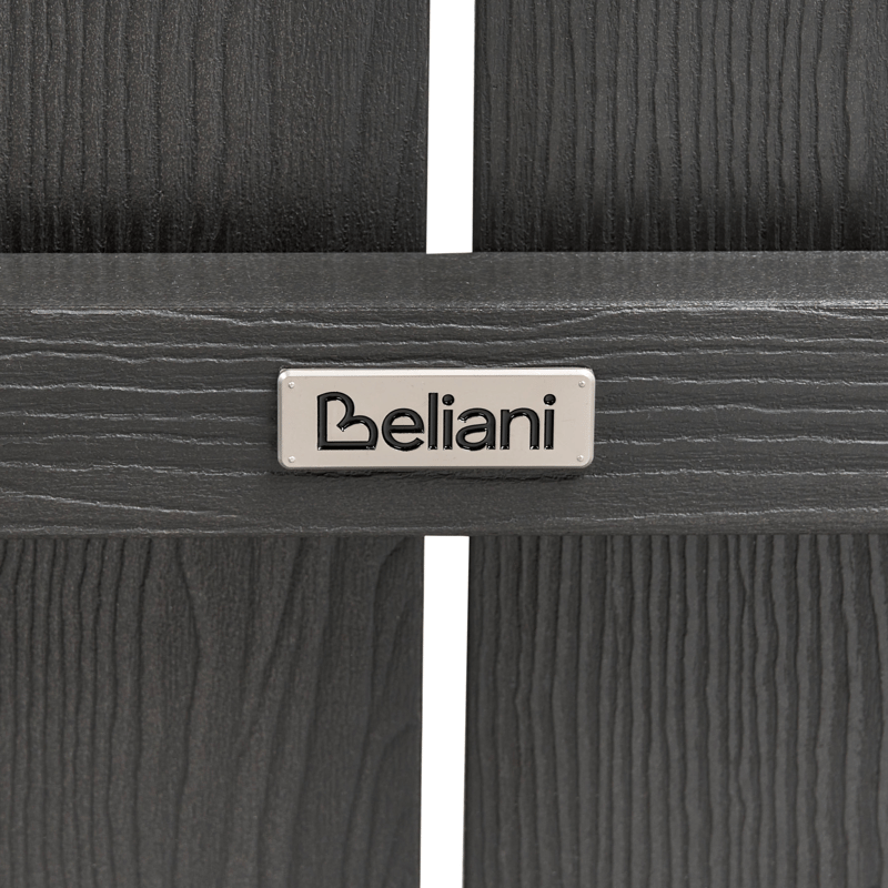 Trädgårdsbänk Adirondack 125 cm - Grå - Utemöbler - Utesoffa - Trädgårdsbänk & utebänk