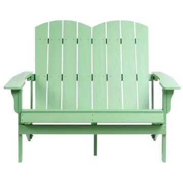 Trädgårdsbänk Adirondack 125 cm - Grön - Utemöbler - Utesoffa - Trädgårdsbänk & utebänk