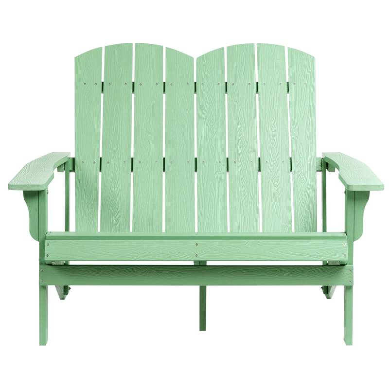 Trädgårdsbänk Adirondack 125 cm - Grön - Utemöbler - Utesoffa - Trädgårdsbänk & utebänk