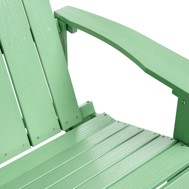 Trädgårdsbänk Adirondack 125 cm - Grön - Utemöbler - Utesoffa - Trädgårdsbänk & utebänk