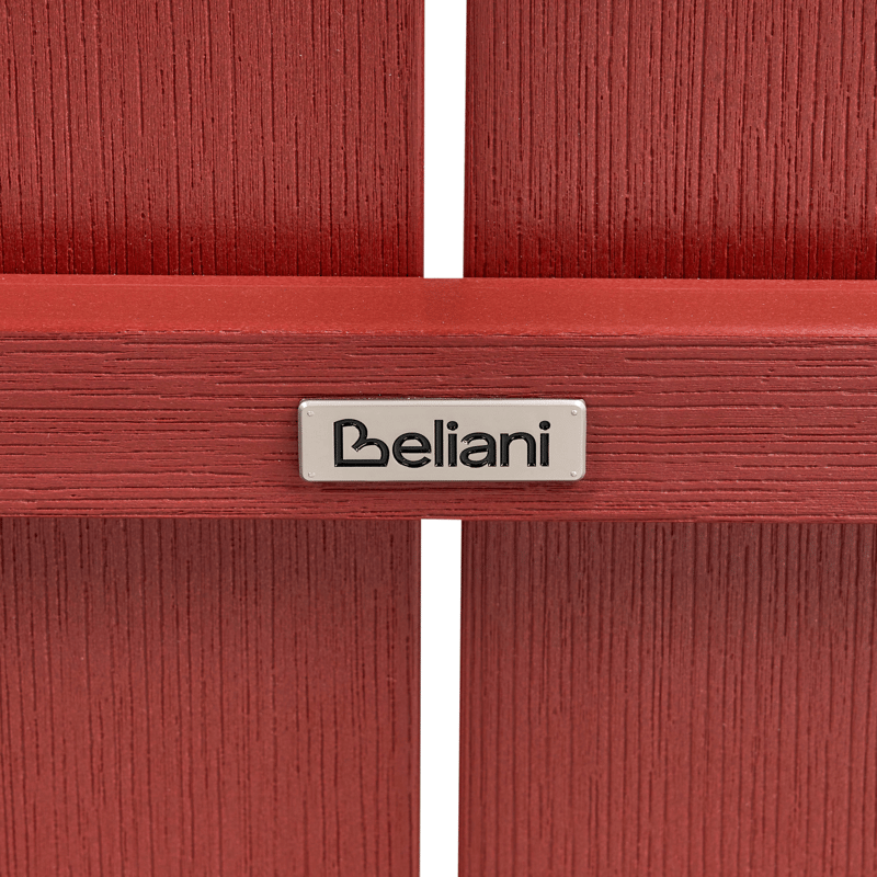 Trädgårdsbänk Adirondack 125 cm - Röd - Utemöbler - Utesoffa - Trädgårdsbänk & utebänk