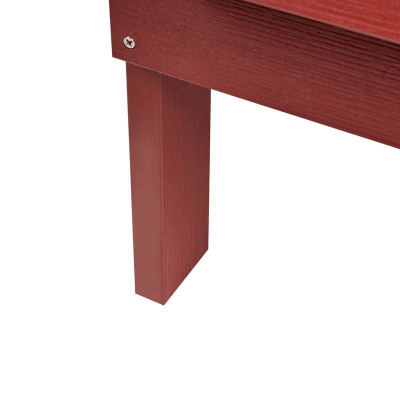 Trädgårdsbänk Adirondack 125 cm - Röd - Utemöbler - Utesoffa - Trädgårdsbänk & utebänk