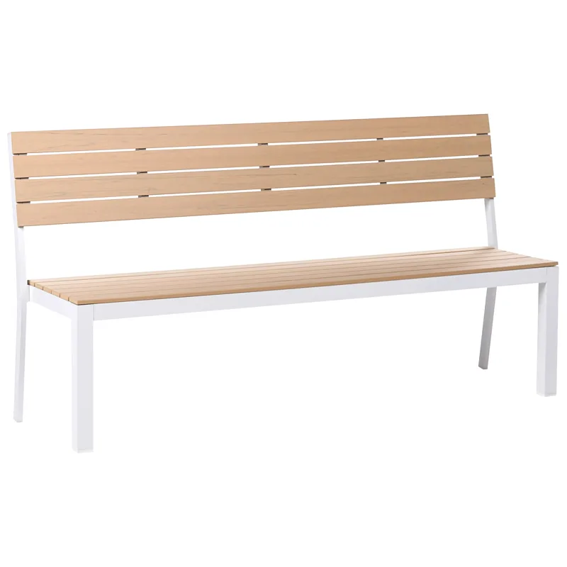 Trädgårdsbänk Como 174 cm, Beige/Vit
