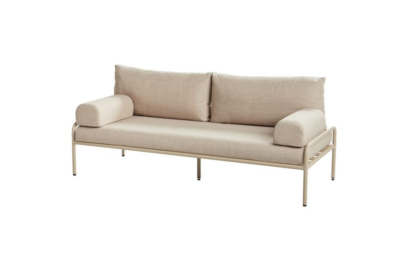 Trädgårdsbänk med dyna Solofra - Utemöbler - Utesoffa - Trädgårdssoffa