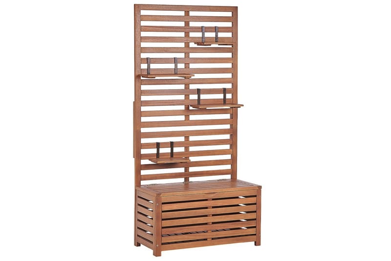 Trädgårdsbänk med väggpanel Matino - Utemöbler - Utesoffa - Trädgårdsbänk & utebänk