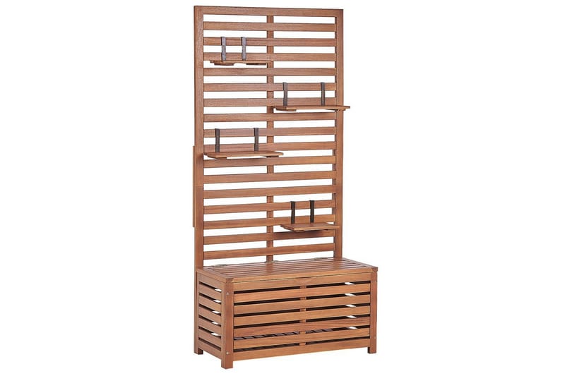 Trädgårdsbänk med väggpanel Matino - Utemöbler - Utesoffa - Trädgårdsbänk & utebänk