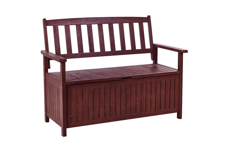 Trädgårdsbänk Sovana Rödaktigt brun - Rödaktigt brun - Utemöbler - Utesoffa - Trädgårdsbänk & utebänk