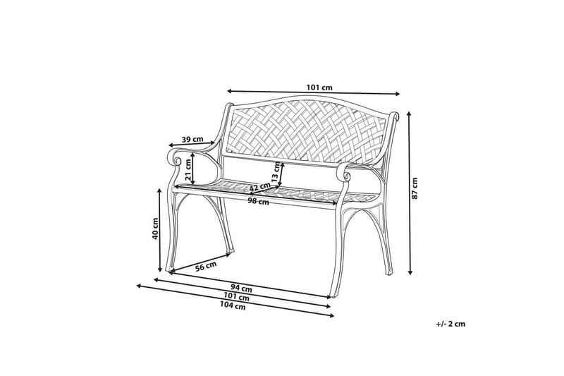 Trädgårdsbänk Staggia - Utemöbler - Utesoffa - Trädgårdsbänk & utebänk