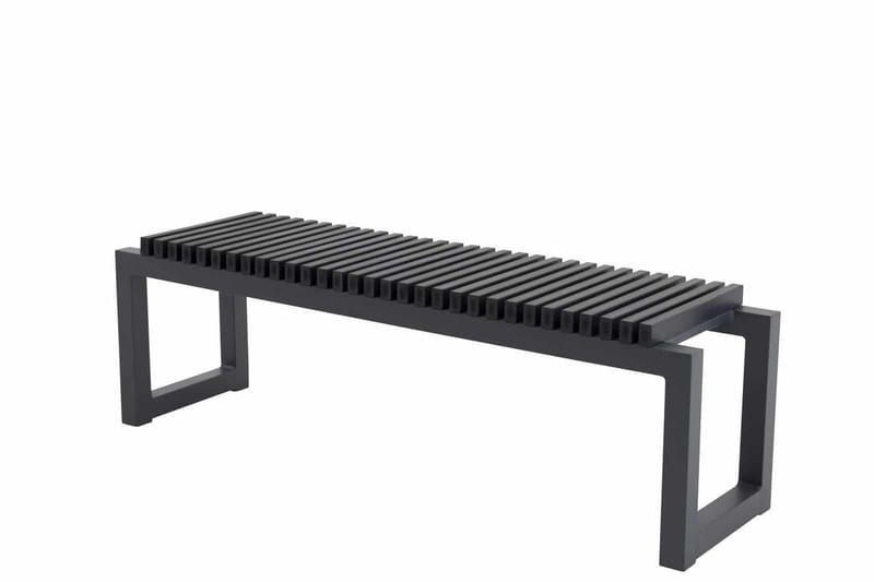 Athena Bänk Utomhus 140 cm - Svart - Utemöbler - Utesoffa - Trädgårdsbänk & utebänk