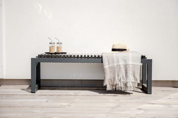 Athena Bänk Utomhus 140 cm - Svart - Utemöbler - Utesoffa - Trädgårdsbänk & utebänk