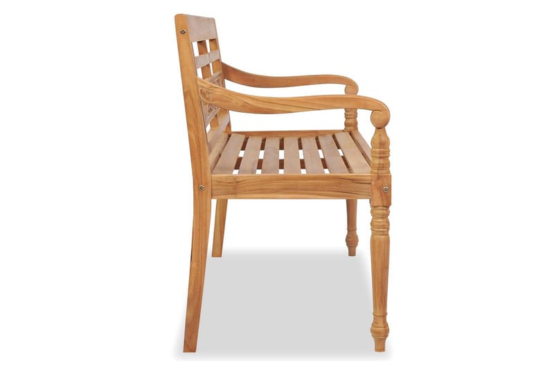 Bataviabänk Utomhus 120 cm teak - Brun - Utemöbler - Utesoffa - Trädgårdsbänk & utebänk