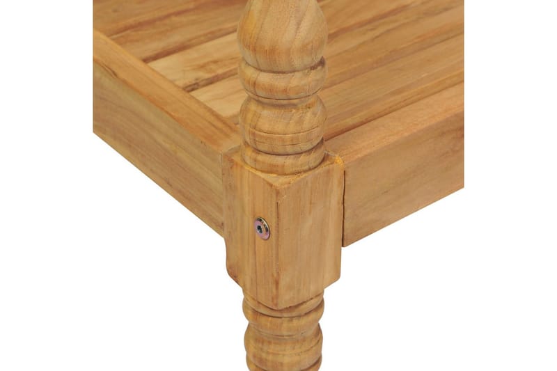 Bataviabänk Utomhus 120 cm teak - Brun - Utemöbler - Utesoffa - Trädgårdsbänk & utebänk