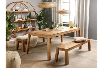 Coteto 3-sits Sittbänk Utomhus 160 cm - Akacia - Utemöbler - Utesoffa - Trädgårdsbänk & utebänk