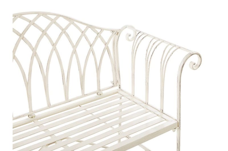 Estadilla Trädgårdsbänk - Vit - Utemöbler - Utesoffa - Trädgårdsbänk & utebänk