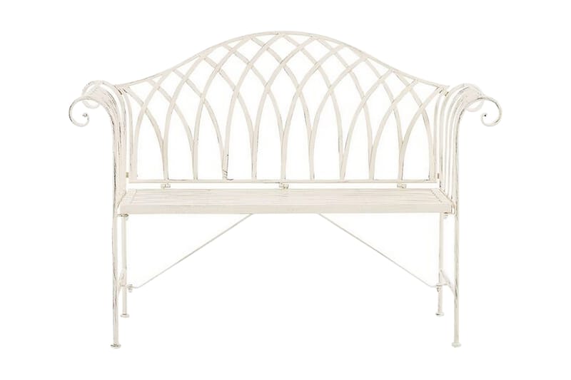 Estadilla Trädgårdsbänk, Vit