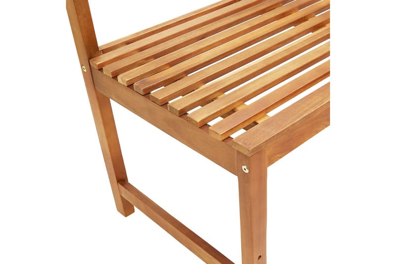 HörnBänk Utomhus 140 cm massivt akaciaträ - Brun - Utemöbler - Utesoffa - Trädgårdsbänk & utebänk