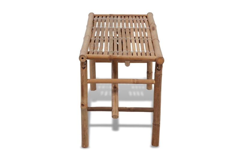 Hopfällbar Trädgårdsbänk 118 cm bambu - Brun - Utemöbler - Utesoffa - Trädgårdsbänk & utebänk