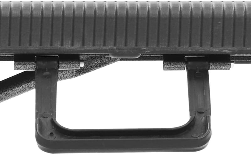 Hopfällbara Trädgårdsbänkar 2 st 180 cm HDPE svart - Svart - Utemöbler - Utesoffa - Trädgårdsbänk & utebänk
