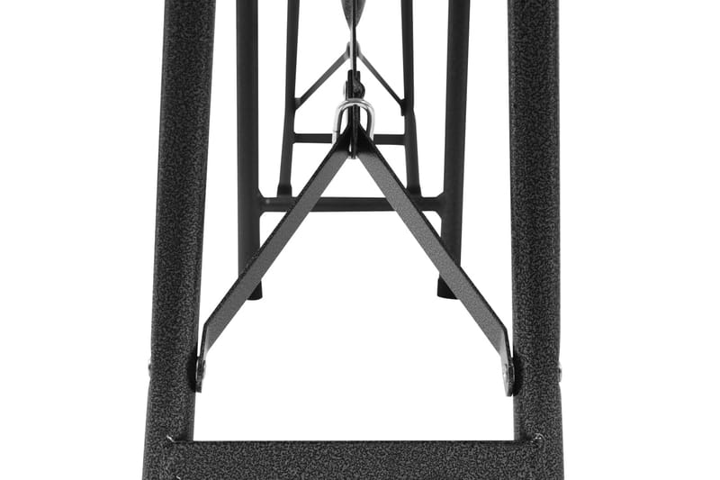 Hopfällbara Trädgårdsbänkar 2 st 180 cm HDPE svart - Svart - Utemöbler - Utesoffa - Trädgårdsbänk & utebänk