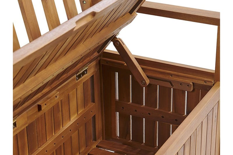 Jaraicejo Trädgårdsbänk med Förvaring - Brun - Utemöbler - Utesoffa - Trädgårdsbänk & utebänk