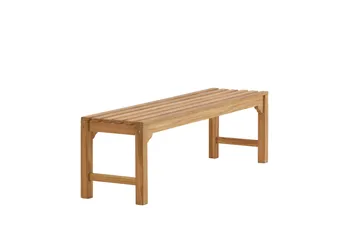 Kenya Bänk Utomhus 150 cm - Brun - Utemöbler - Utesoffa - Trädgårdsbänk & utebänk