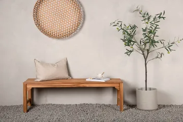 Kenya Bänk Utomhus 150 cm - Brun - Utemöbler - Utesoffa - Trädgårdsbänk & utebänk