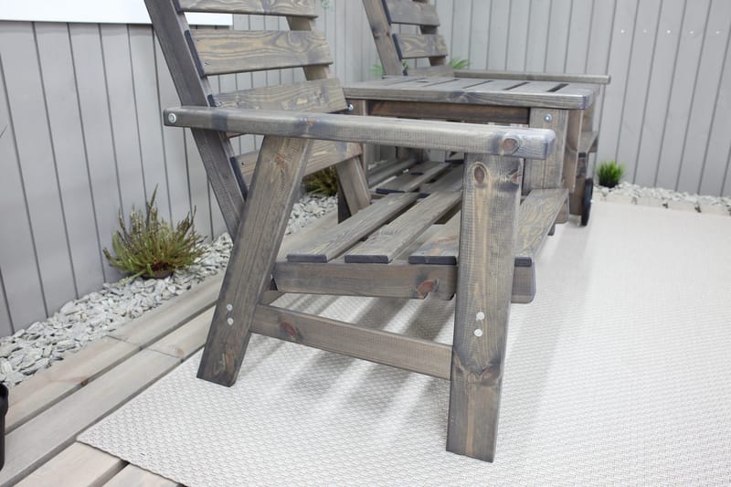 KIngdom Utebänk 177 cm - Grå - Utemöbler - Utesoffa - Trädgårdsbänk & utebänk