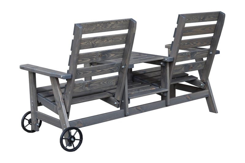 KIngdom Utebänk 177 cm - Grå - Utemöbler - Utesoffa - Trädgårdsbänk & utebänk