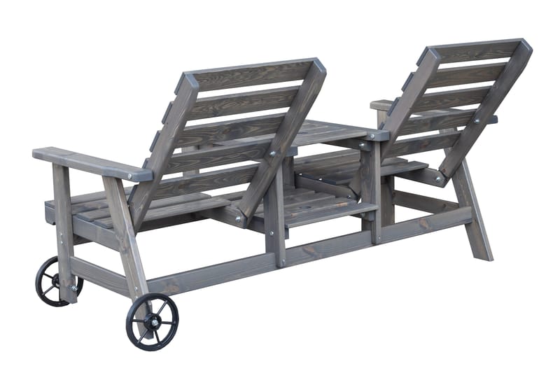 KIngdom Utebänk 177 cm - Grå - Utemöbler - Utesoffa - Trädgårdsbänk & utebänk