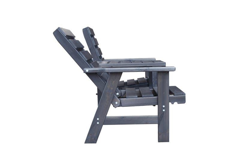 KIngdom Utebänk 177 cm - Svart - Utemöbler - Utesoffa - Trädgårdsbänk & utebänk