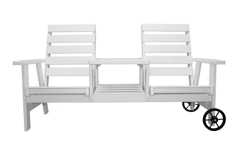 KIngdom Utebänk 177 cm - Vit - Utemöbler - Utesoffa - Trädgårdsbänk & utebänk
