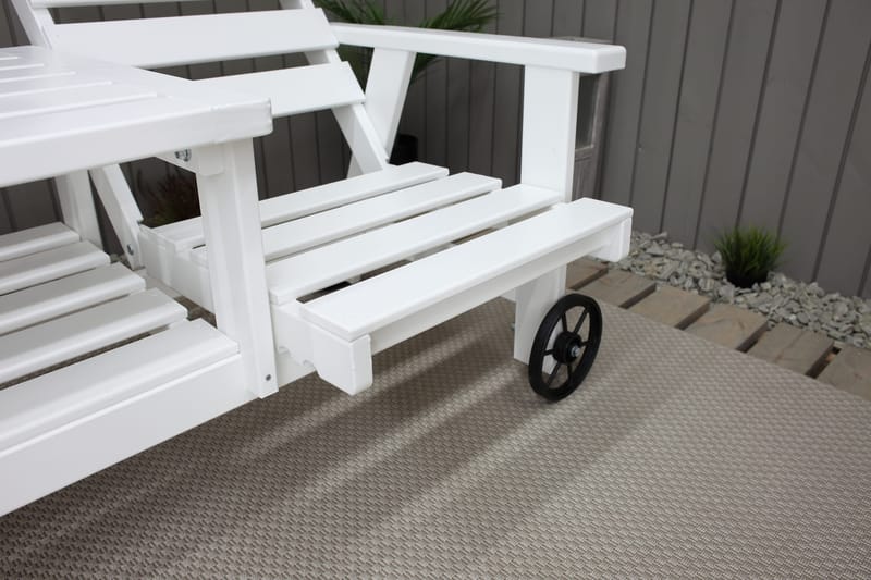 KIngdom Utebänk 177 cm - Vit - Utemöbler - Utesoffa - Trädgårdsbänk & utebänk