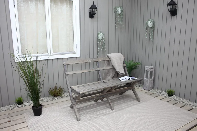 Larios Utebänk 130 cm - Grå - Utemöbler - Utesoffa - Trädgårdsbänk & utebänk