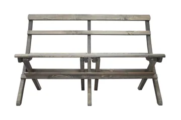 Larios Utebänk 130 cm - Grå - Utemöbler - Utesoffa - Trädgårdsbänk & utebänk
