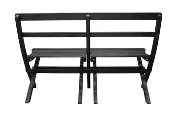 Larios Utebänk 130 cm - Svart - Utemöbler - Utesoffa - Trädgårdsbänk & utebänk