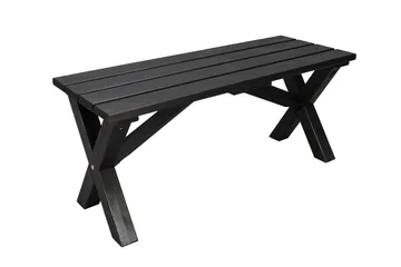 Lietinna Utebänk 100 cm - Svart - Utemöbler - Utesoffa - Trädgårdsbänk & utebänk