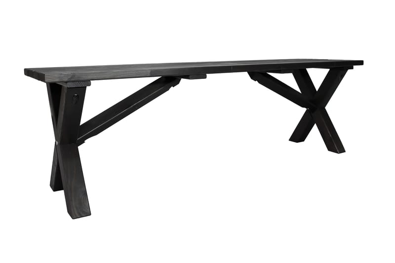 Lietinna Utebänk 140 cm - Svart - Utemöbler - Utesoffa - Trädgårdsbänk & utebänk