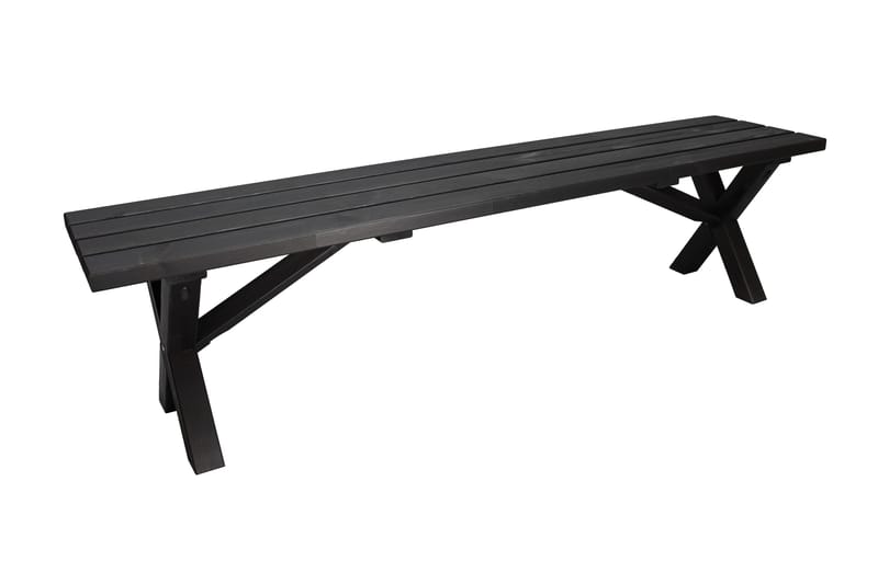 Lietinna Utebänk 180 cm, Svart