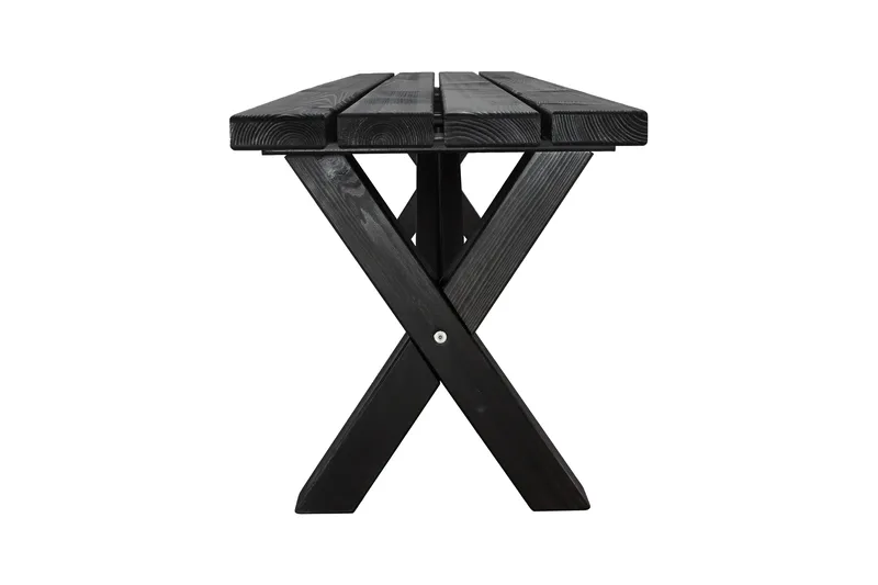 Lietinna Utebänk 180 cm - Svart - Utemöbler - Utesoffa - Trädgårdsbänk & utebänk